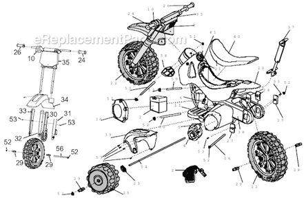 Part Location Diagram of 73600-2459 Power Wheels Hex Bushing With Extension